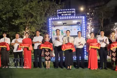 At the launch of a smart street integrated with a digital tourism map in Mu Cang Chai commune, as part of the Golden Season Festival 2026. (Photo: VNA)