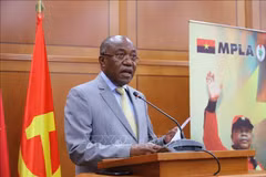 Manuel Domingos Augusto, Politburo member and Secretary in charge of external relations of the People's Movement for the Liberation of Angola (MPLA) Central Committee. (Photo: VNA)