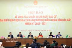 The National Election Council on March 12 holds a press conference on the preparations for the election of deputies to the 16th National Assembly and People's Councils at all levels for the 2026-2031 term. (Photo: VNA)
