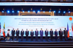 Delegates at the ASEAN Law Enforcement High-level Conference on Cooperation in Combating Criminal Fugitives. (Photo: VNA)
