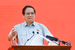 Prime Minister Pham Minh Chinh addresses the conference. (Photo: VNA)
