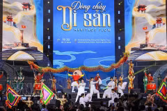 A performance at the closing ceremony of the Thang Long-Hanoi Festival (Photo: VNA)