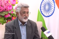 Harbinder Singh, Programme Director at India Exposition Mart Limited, grants an interview to Vietnam News Agency correspondents in India (Photo: VNA)