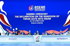 At the signing ceremony for the declaration on the admission of Timor-Leste into ASEAN in Kuala Lumpur in 2025 (Photo: VNA)