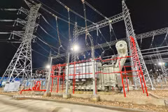 The An Giang Power Company and relevant units completed three key power projects in August. (Photo: VNA)