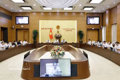 A discussion of the NA Standing Committee at its sixth session in late September (Photo: VNA)