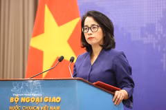 Spokeswoman of the Ministry of Foreign Affairs Pham Thu Hang (Photo: VNA)