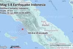 Strong earthquake strikes off Indonesia’s western province