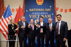 Delegates celebrate the 81st National Day of Vietnam (September 2, 1945 – 2026) in Washington, D.C., the US, at a ceremony on September 16. (Photo: VNA)