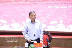 General Secretary of the Communist Party of Vietnam Central Committee and President To Lam speaks at the meeting held in Hanoi on September 17 to adopt a draft report on the results of the third inspection and supervision round of the Hanoi Party Committee’s Standing Board. (Photo: VNA)