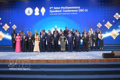 Delegates at the Second Inter-Parliamentary Speakers’ Conference in Phnom Penh, Cambodia. (Photo: VNA)