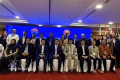 Delegates pose for a group photo at the workshop (Photo: VNA)