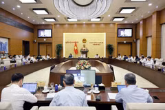 The NA Standing Committee's session on August 28 (Photo: VNA)