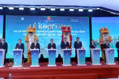 The groundbreaking ceremony for the Lien Ha Thai Industrial Park Project – South Zone (Green iP-3). (Photo: VNA)