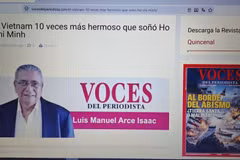 Cuban journalist Luis Manuel Arce Isaac, author of the article published in Mexico’s Voces del Periodista magazine. (Photo: Screenshot/VNA)