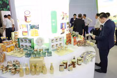 An Giang's stall at the “Charming Cities” exhibition space (Photo: VNA)