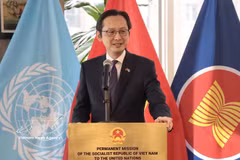 Ambassador Do Hung Viet, Permanent Representative of Vietnam to the UN. speaks at the event. (Photo: VNA)