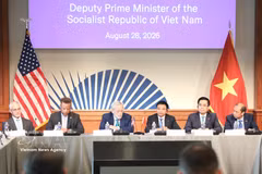 Deputy Prime Minister Nguyen Van Thang attends a business roundtable in Washington, D.C., on August 28 (Photo: VNA) 