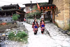 In Lo Lo Chai community-based tourism village (Photo: VNA)