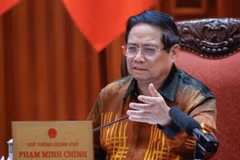 Prime Minister Pham Minh Chinh speaks at the meeting of the steering committee on building regional and international financial centres (Photo: VNA)