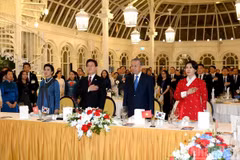 The Vietnamse, RoK leaders and their spouses at the banquet (Photo: nhandan,vn)