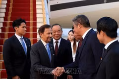 Sultan of Brunei Haji Hassanal Bolkiah arrives in Hanoi on November 30 afternoon. (Photo: VNA)