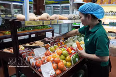 At a farm produce supermarket in Hue city (Photo: VNA)