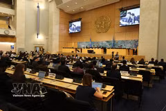 A view of the general debate at the 63rd session of the UN Human Rights Council (Photo: VNA)