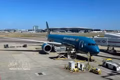 An aircraft of Vietnam Airlines (Illustrative photo: VNA)