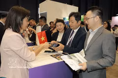 International clients explore investment cooperation opportunities in Vietnam at the 11th Belt & Road Summit in Hong Kong. (Photo: VNA)