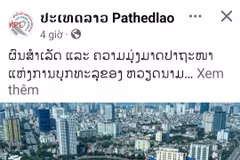 A post on the official Facebook page of the Pathet Lao newspaper. (Photo: Screenshot) 