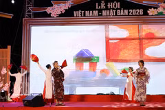 An art performance at the Vietnam-Japan Festival 2026 in Da Nang city. (Photo: VNA)