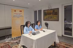 Representatives of the Permanent Mission of Vietnam in Geneva attend the seminar (Photo: VNA)