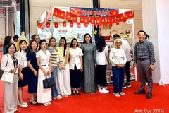 Vietnamese enterprises showcase products at the Vietnam Pavilion during the Foodist Istanbul 2026 fair. (Photo: Vietrade)