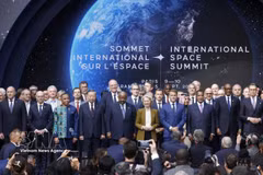 General Secretary of the Communist Party of Vietnam (CPV) Central Committee and President To Lam and delegates attend the International Space Summit in Paris, France, on September 10 (Photo: VNA)