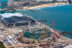 Construction of the conference centre for the APEC Economic Leaders’ Week in 2027. (Photo: VNA)