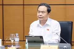 NA President Tran Thanh Man speaks in a group discussion during the second session of the 16th National Assembly on October 20, 2026. (Photo: VNA)