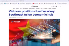 The story about Vietnam on Thailand's The Nation newspaper on December 28. (Photo: VNA)
