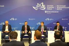 Finance Minister Ngo Van Tuan ( second, from left) at the Russia-ASEAN Business Dialogue held on September 2 as part of the 11th Eastern Economic Forum in Vladivostok, Russia. (Photo: VNA)
