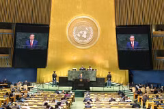 General Secretary of the Communist Party of Vietnam Central Committee and President To Lam addresses the high-level General Debate of the UN General Assembly’s 81st session in New York on September 22, 2026. (Photo: VNA)
