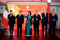 Delegates attend the ceremony to mark the 81st National Day of Vietnam. (Photo: VNA)