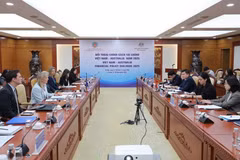 A view of the Vietnam – Australia financial policy dialogue, taking place in Hanoi on November 27–28. (Photo: VNA)
