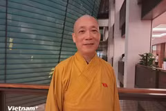 Most Venerable Thich Bao Nghiem, Vice Chairman of the Executive Council of the Vietnam Buddhist Sangha (VBS) and Head of the Hanoi Buddhist Sangha Executive Board. who is a NA deputy of Hanoi. (Photo: VietnamPlus)