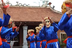 A performance of Xuan Pha dance in Thanh Hoa province. The traditional dance was recognised as a national intangible cultural heritage in 2016. (Photo: VNA)