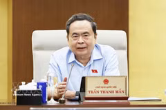 National Assembly President Tran Thanh Man speaks at the event (Photo: VNA)