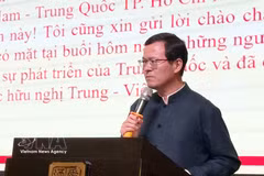 Xu Zhou, Acting Consul General of China in Ho Chi Minh City, speaks at the gathering (Photo: VNA)