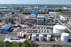The factory of Petrovietnam Ca Mau Fertiliser JSC (Photo: VNA)
