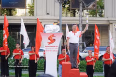 At the launch of the 14th national red journey blood donation campaign in Ho Chi Minh City on June 11. (Photo: VNA)
