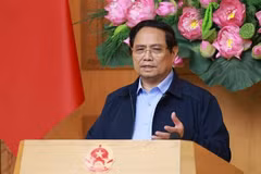 Prime Minister Pham Minh Chinh speaks at the second meeting of the national steering committee for implementing the Politburo’s Resolution No. 68/NQ/TW on the private sector development on November 1. (Photo: VNA)