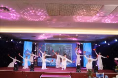 An art performance at the exchange programme (Photo: VNA)